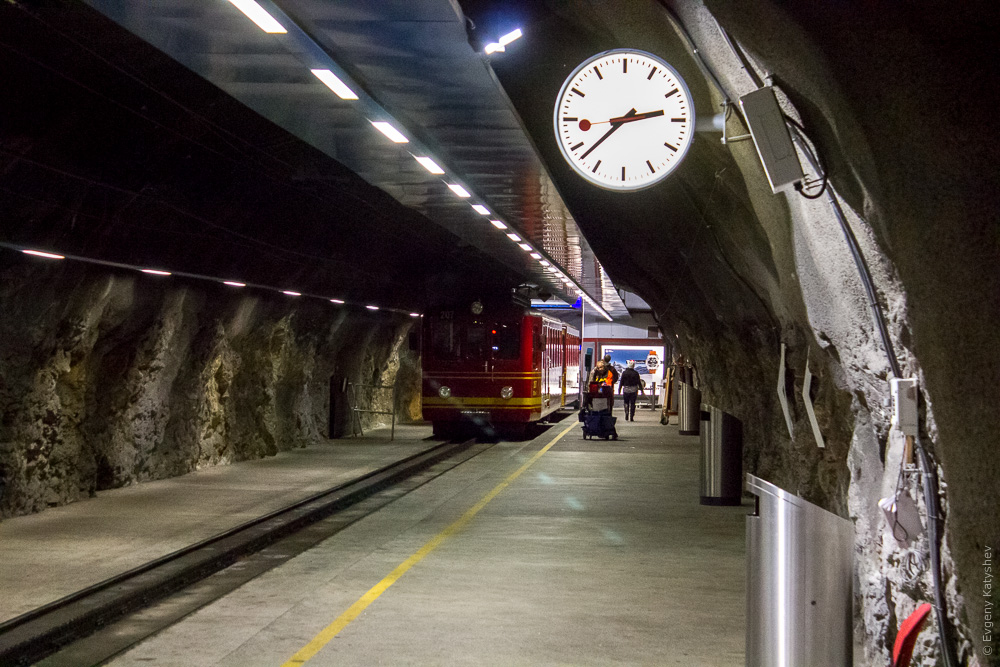 станция Юнгфрауйох, северный тоннель