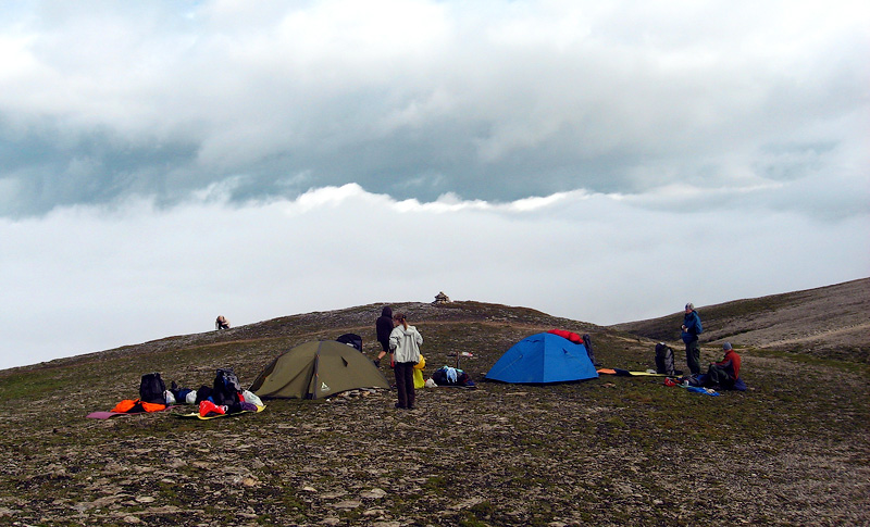 Лагерь на плато Платтенкар